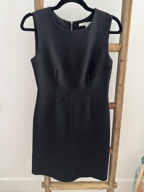 Diane Von Furstenberg Black Asymmetrical Sheath Dress